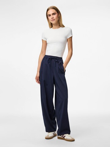 PIECES Wide Leg Bukser i blå