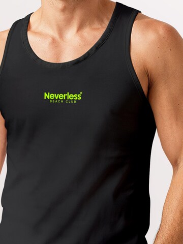 Neverless Shirt 'Beach Club Palme' in Black