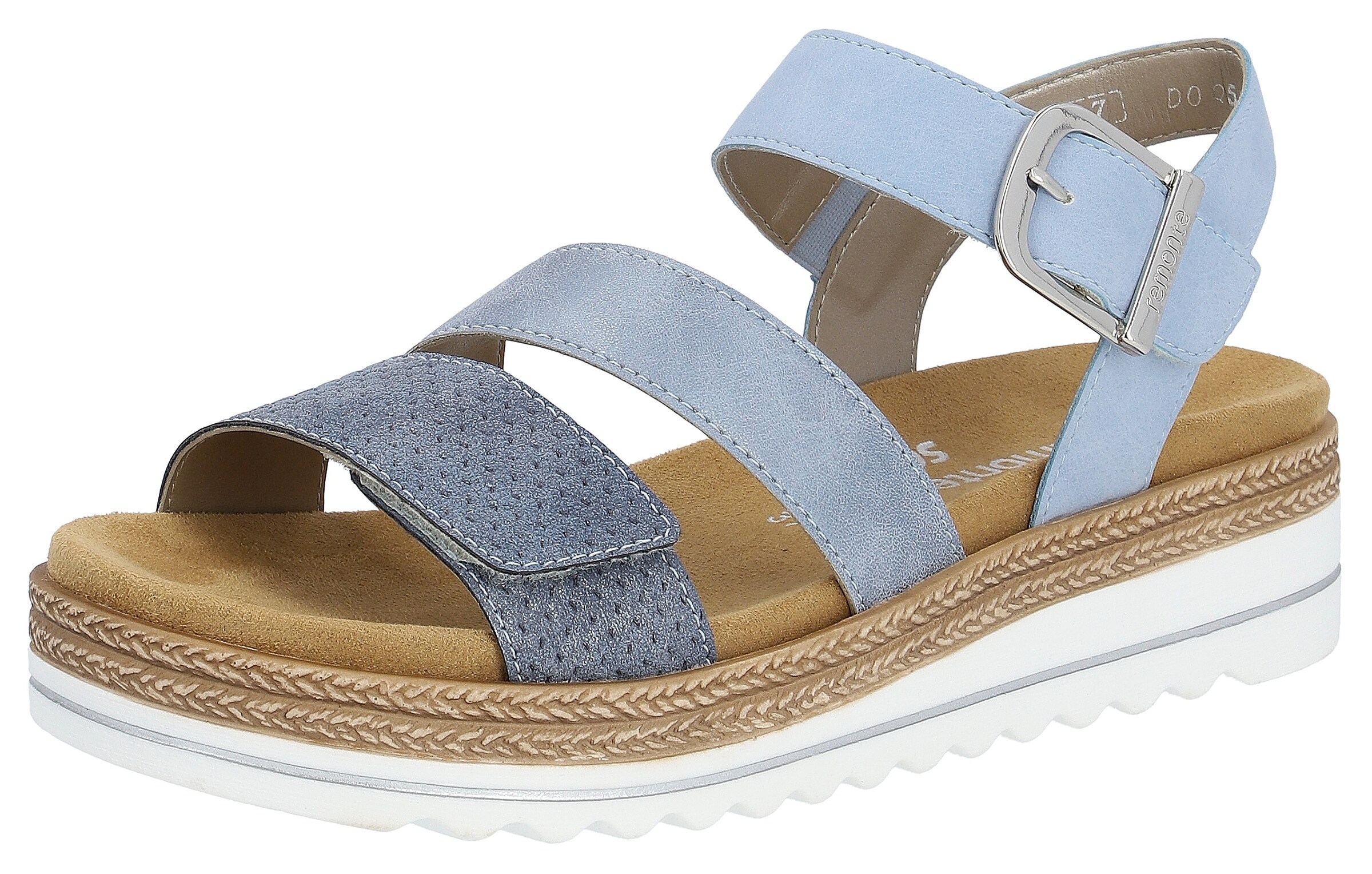 REMONTE Sandals in Blue: front