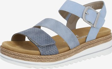 REMONTE Strap Sandals in Blue: front