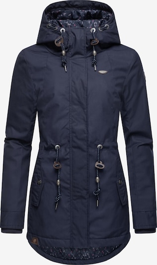 Ragwear Zimná bunda 'Monadis' - námornícka modrá / hnedá / čierna / biela, Produkt