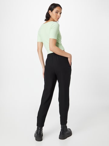 TAIFUN Tapered Pleat-Front Pants in Black