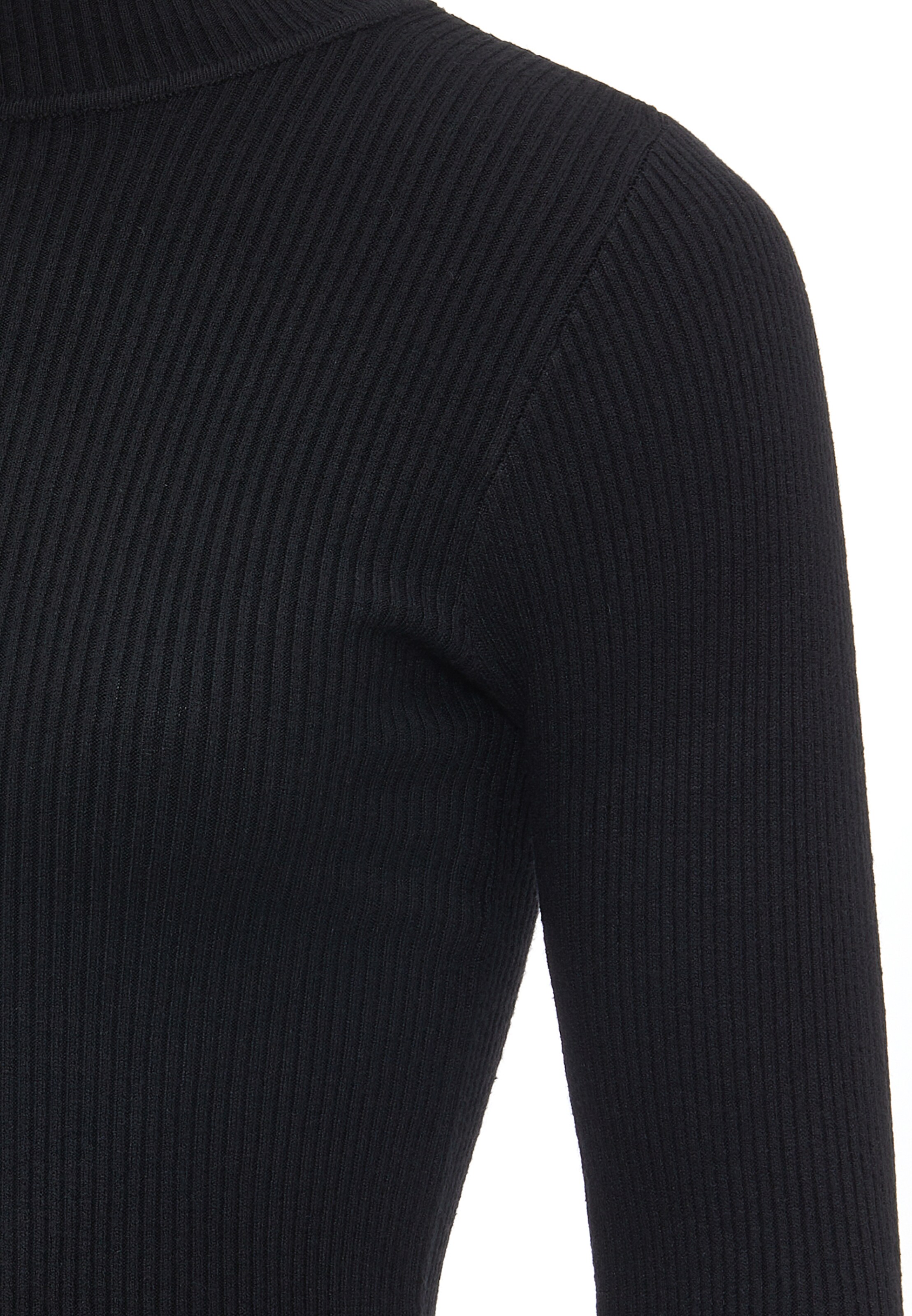 leo basics Pullover in Schwarz