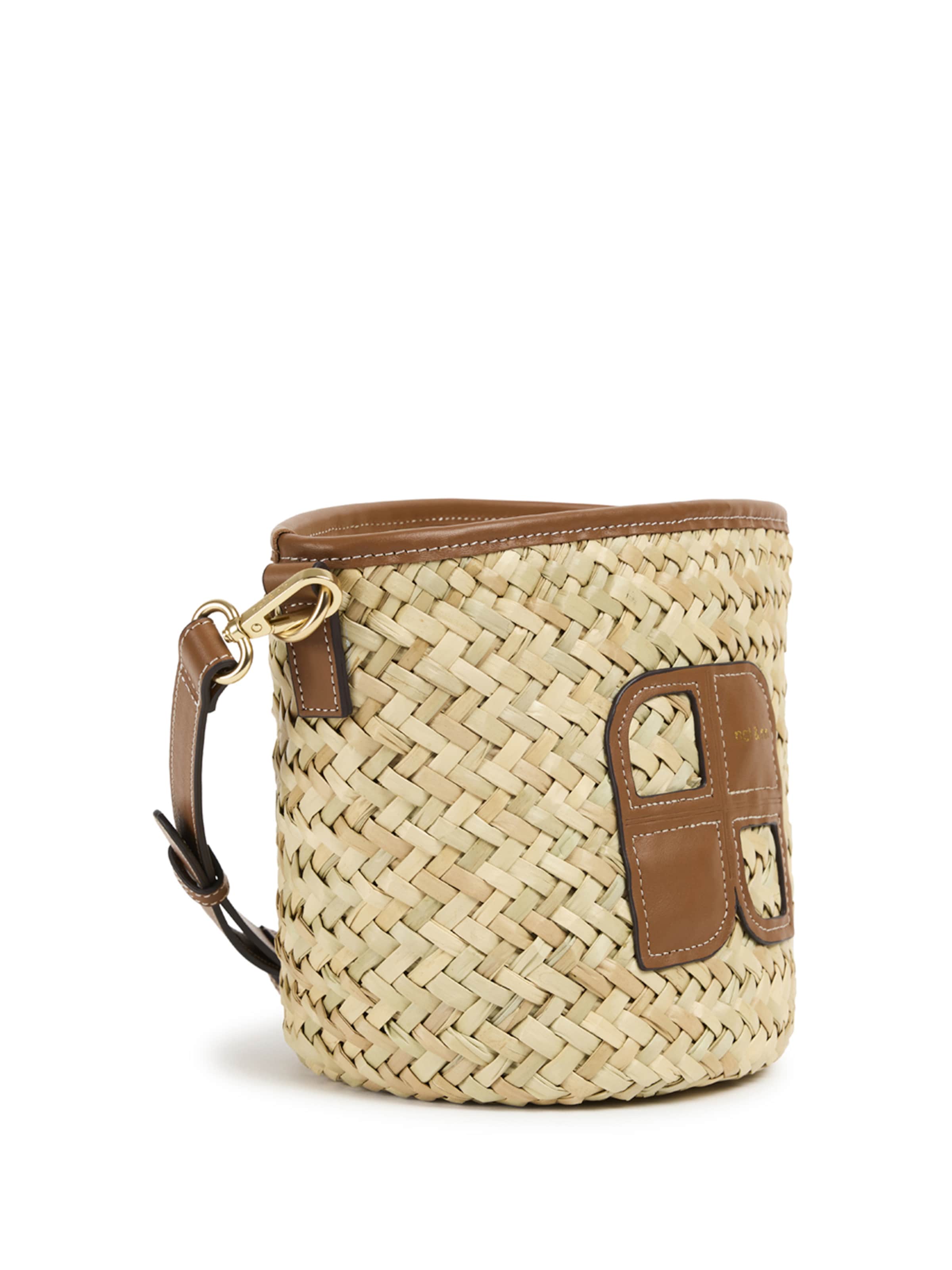 Nat&Nin Schoudertas 'Paolo' in Bruin