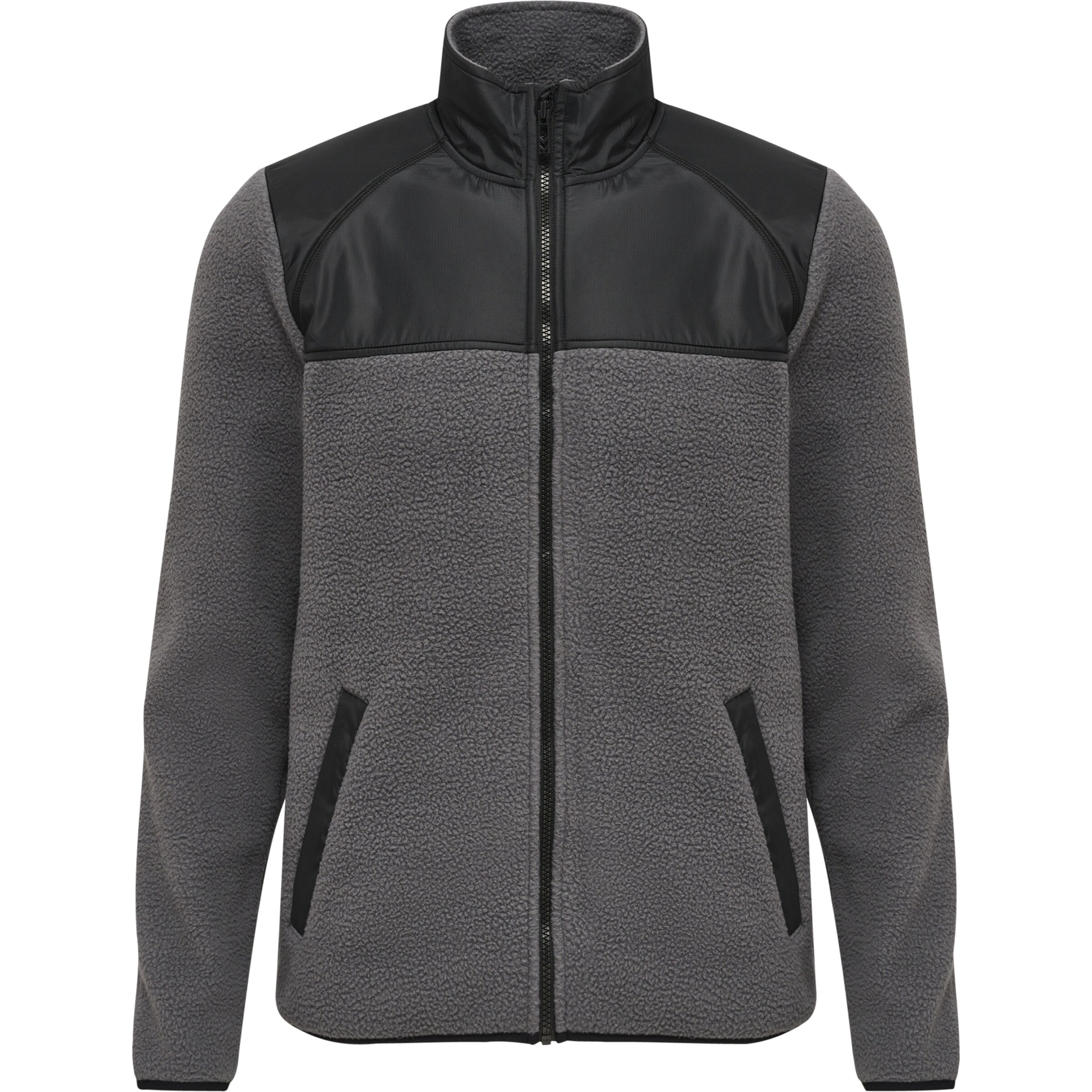 Hummel Fleecejacke 'Charley' in Grau: Vorderseite