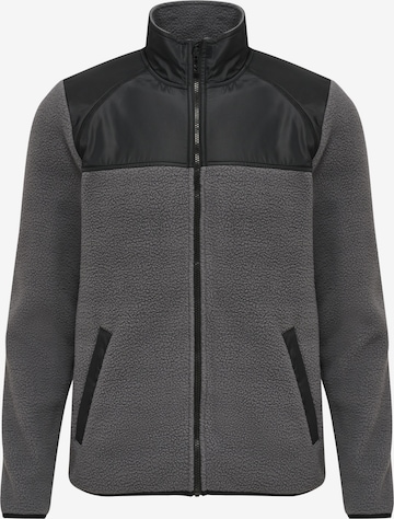 Hummel Флисовая куртка 'Charley' в Серый: спереди