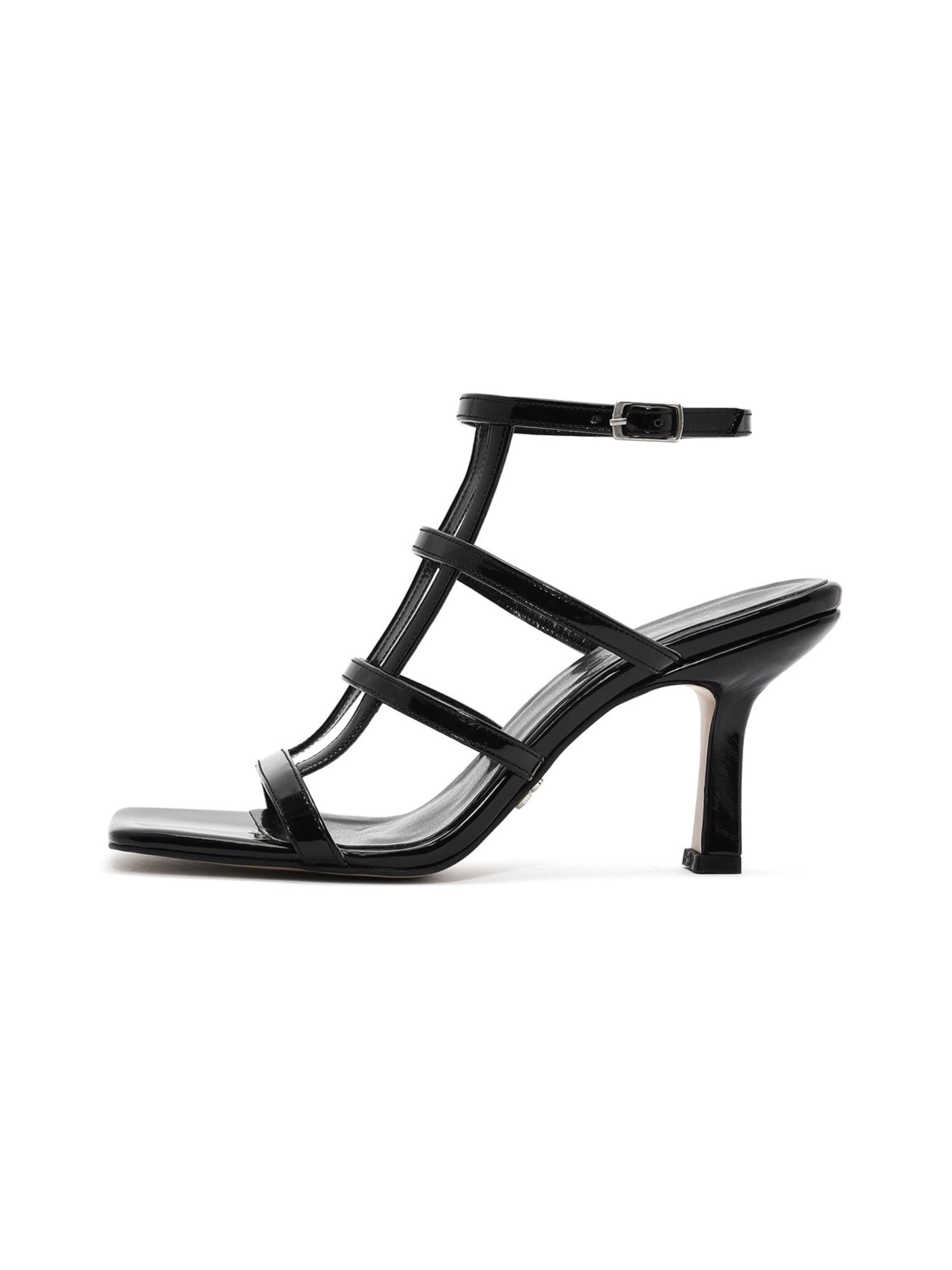 Sandales à lanières Derimod en noir : devant