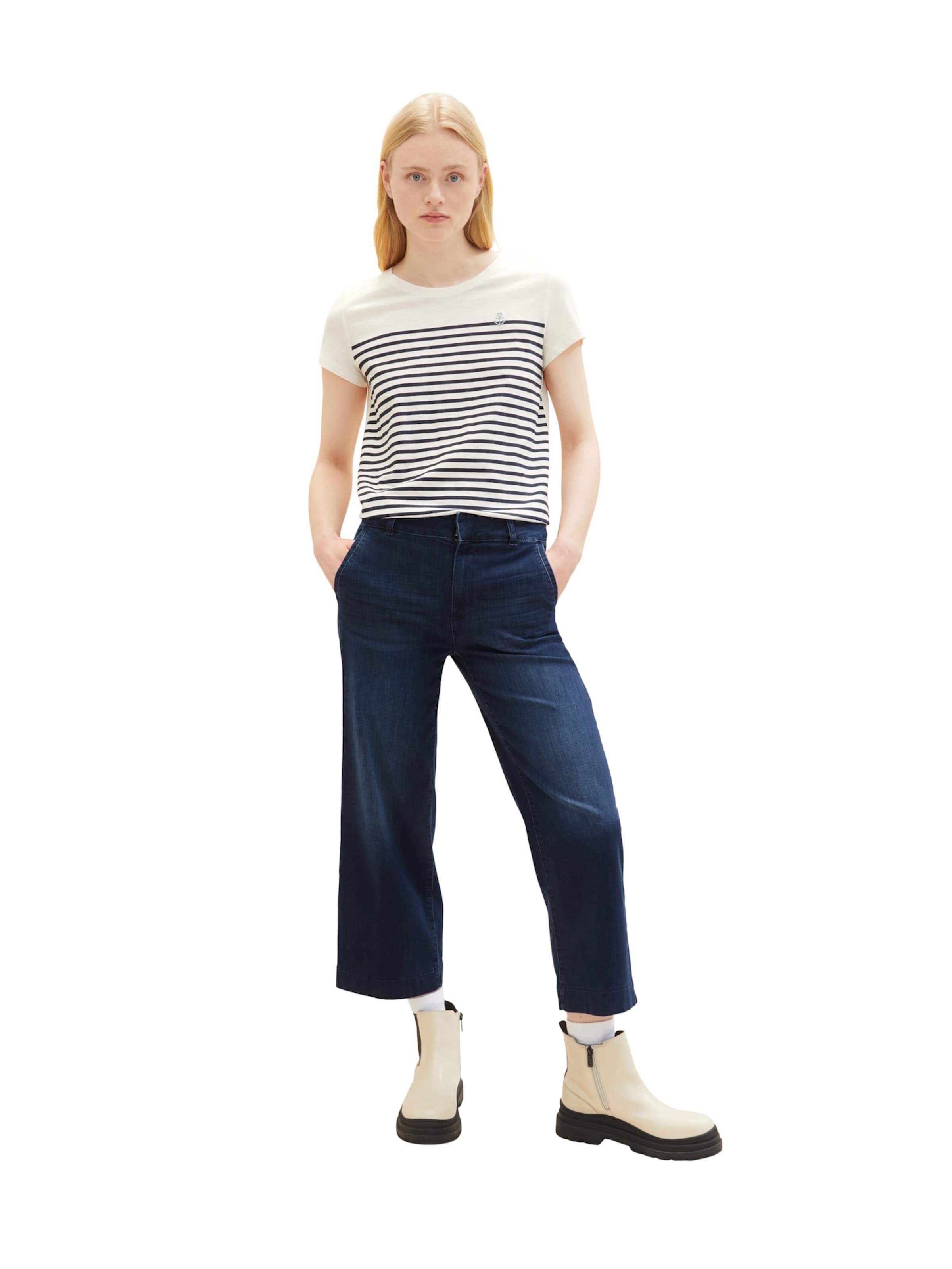 TOM TAILOR DENIM Tričko - Biela