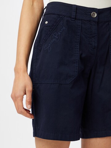 Soccx جينز واسع سراويل بلون أزرق