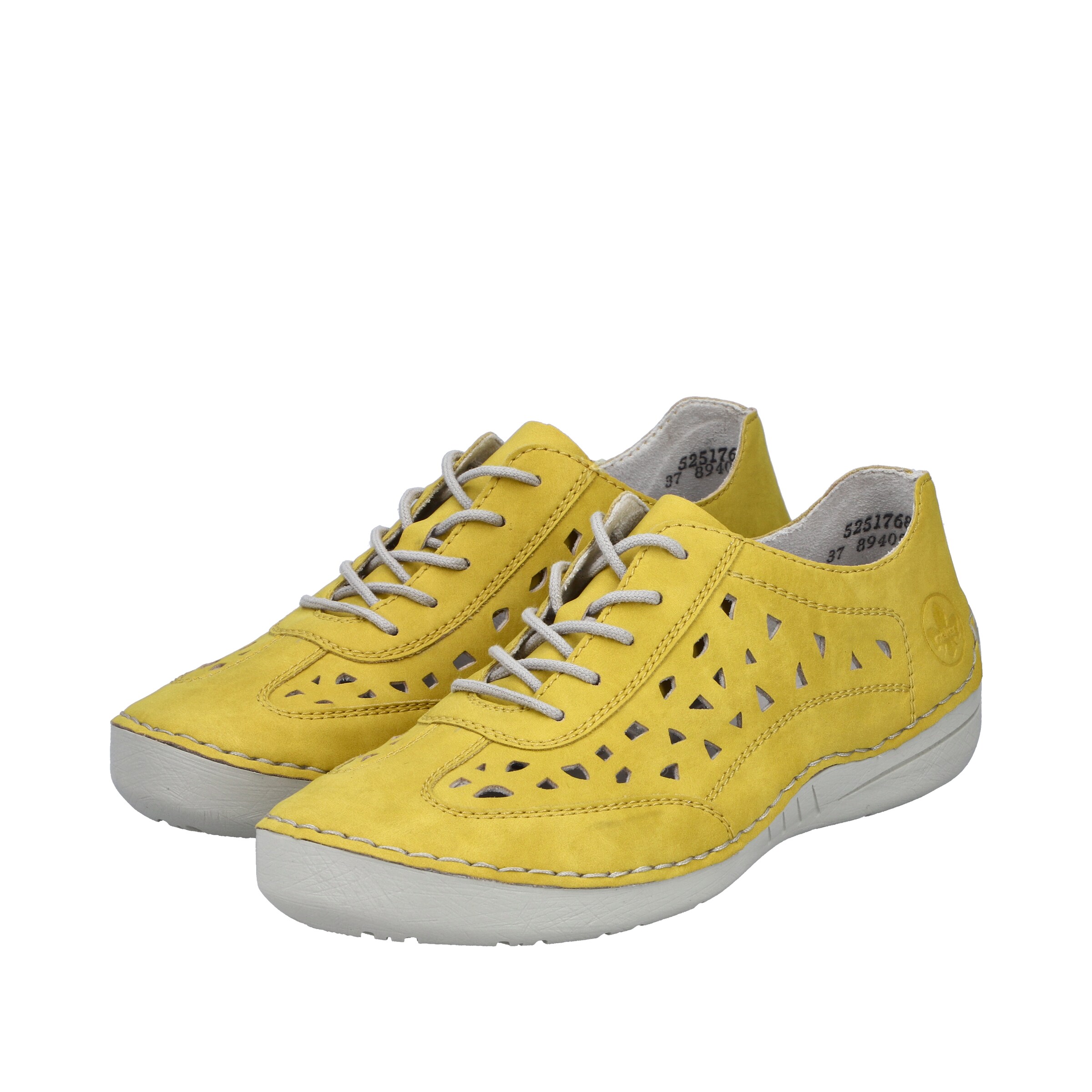 Chaussure à lacets '52517' Rieker en jaune