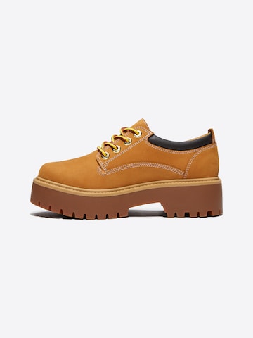 TIMBERLAND Čevlji na vezalke | rjava barva