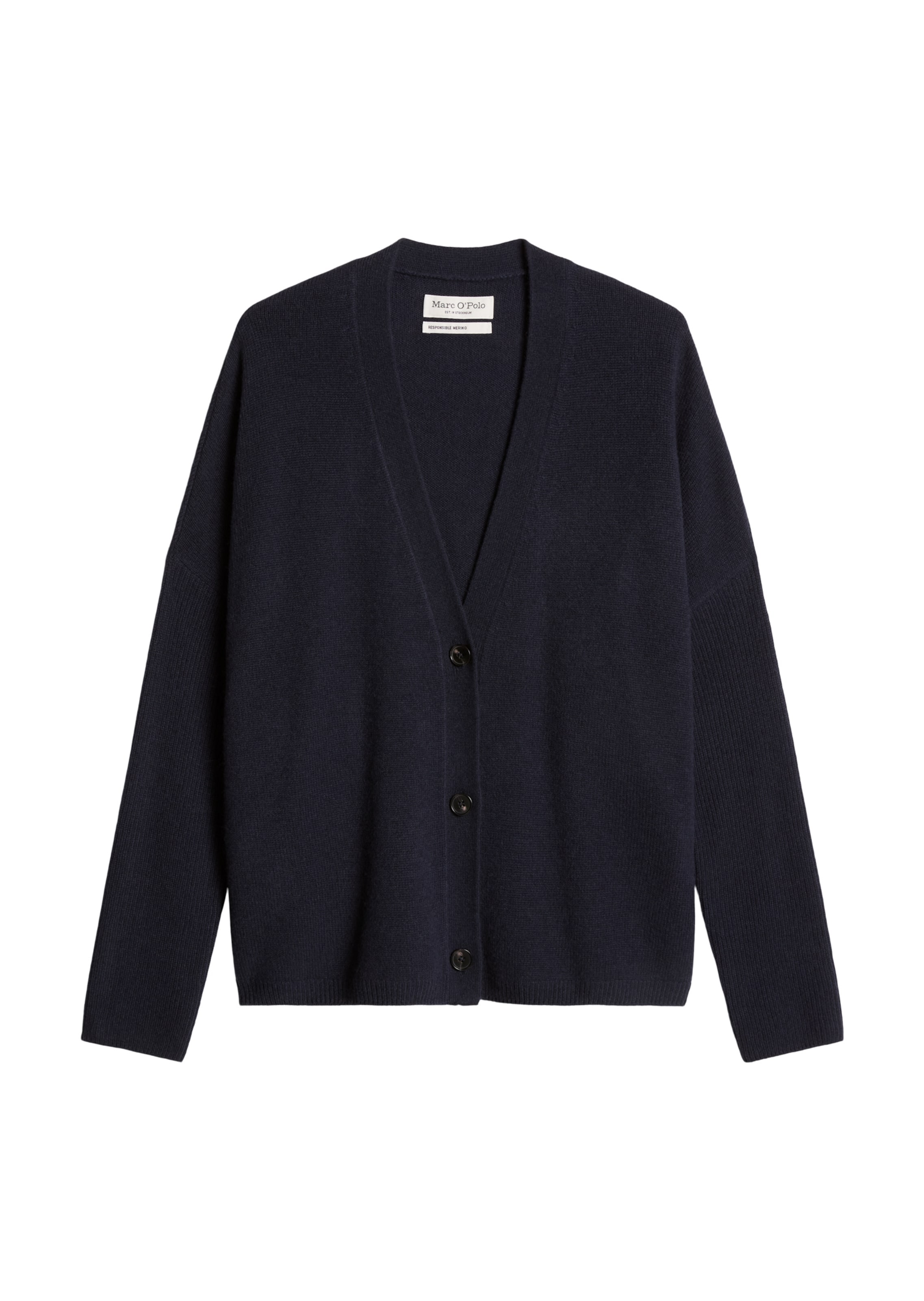 Marc O'Polo Strickjacke in Blau: Vorderseite