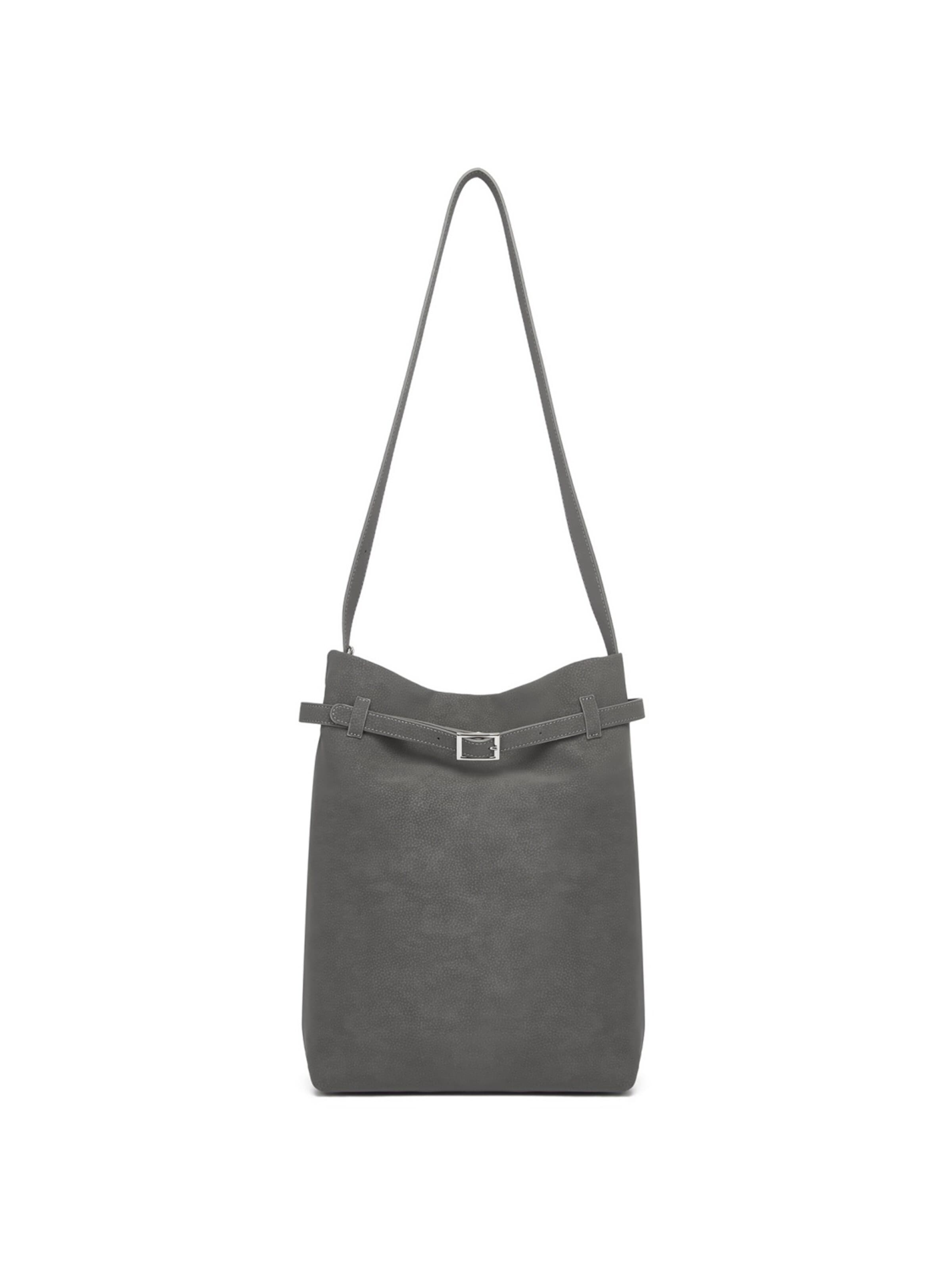 Miss Lulu Shoulder Bag in Grey: front