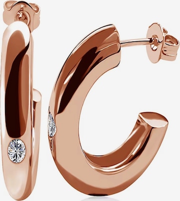 ROUGEMONT Jewellery Earrings 'Trendige Creolen 18K hochglanz Veredelung' in Gold: front