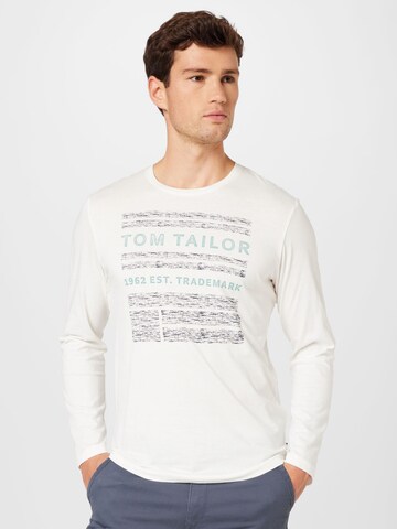 TOM TAILOR - Camiseta en blanco: frente