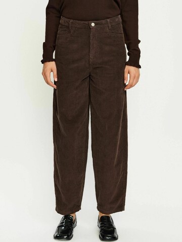 Regular Pantalon 'SRLorelei' Soft Rebels en marron : devant