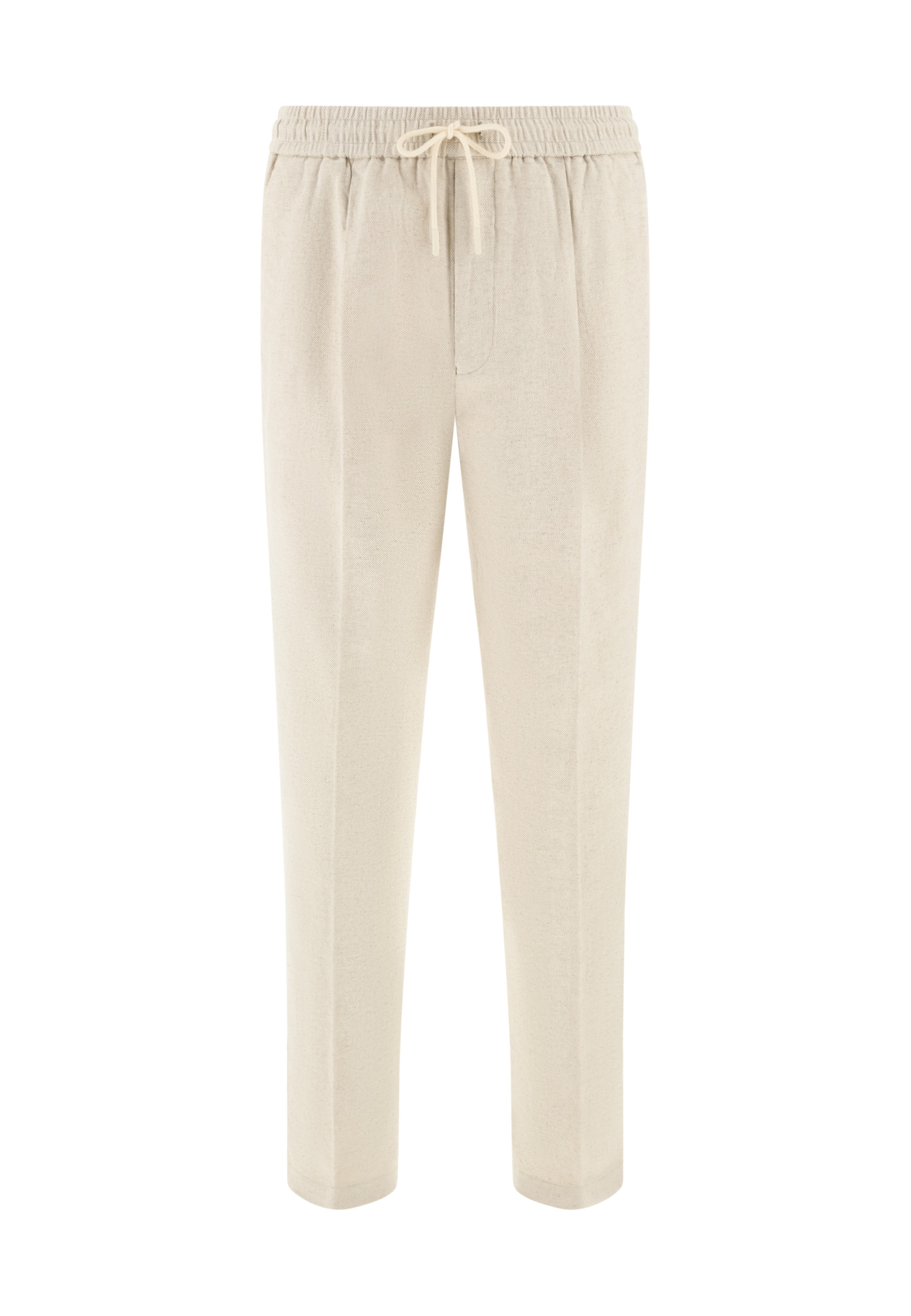 Coupe slim Pantalon chino Boggi Milano en beige : devant