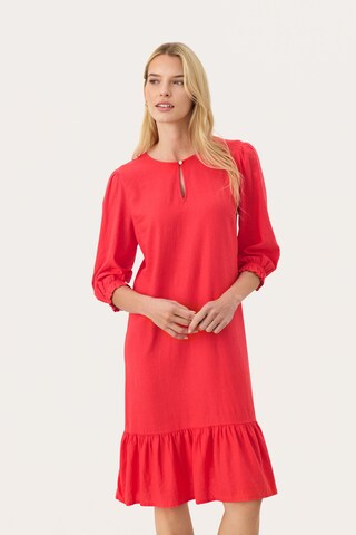 Part Two Jurk 'Nimi' in Rood: voorkant