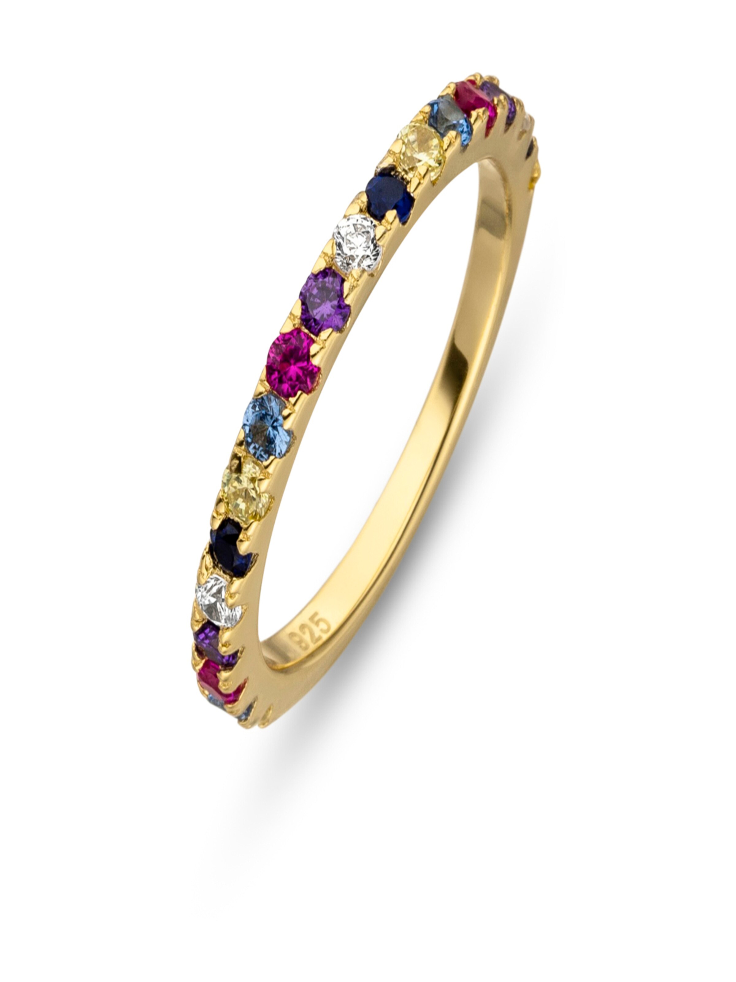 Fiocco Jewelry Ring 'Rainbow' in Yellow: front