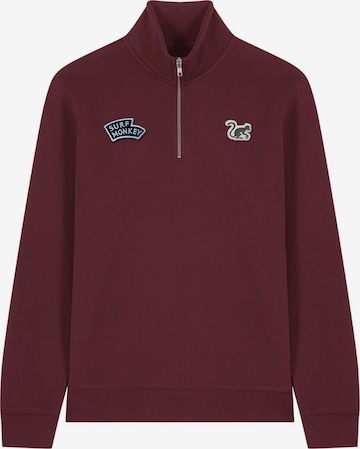 Surf Monkey - Sudadera en rojo: frente