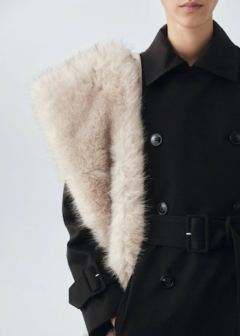 MANGO Mantel 'Eiffel' in Schwarz