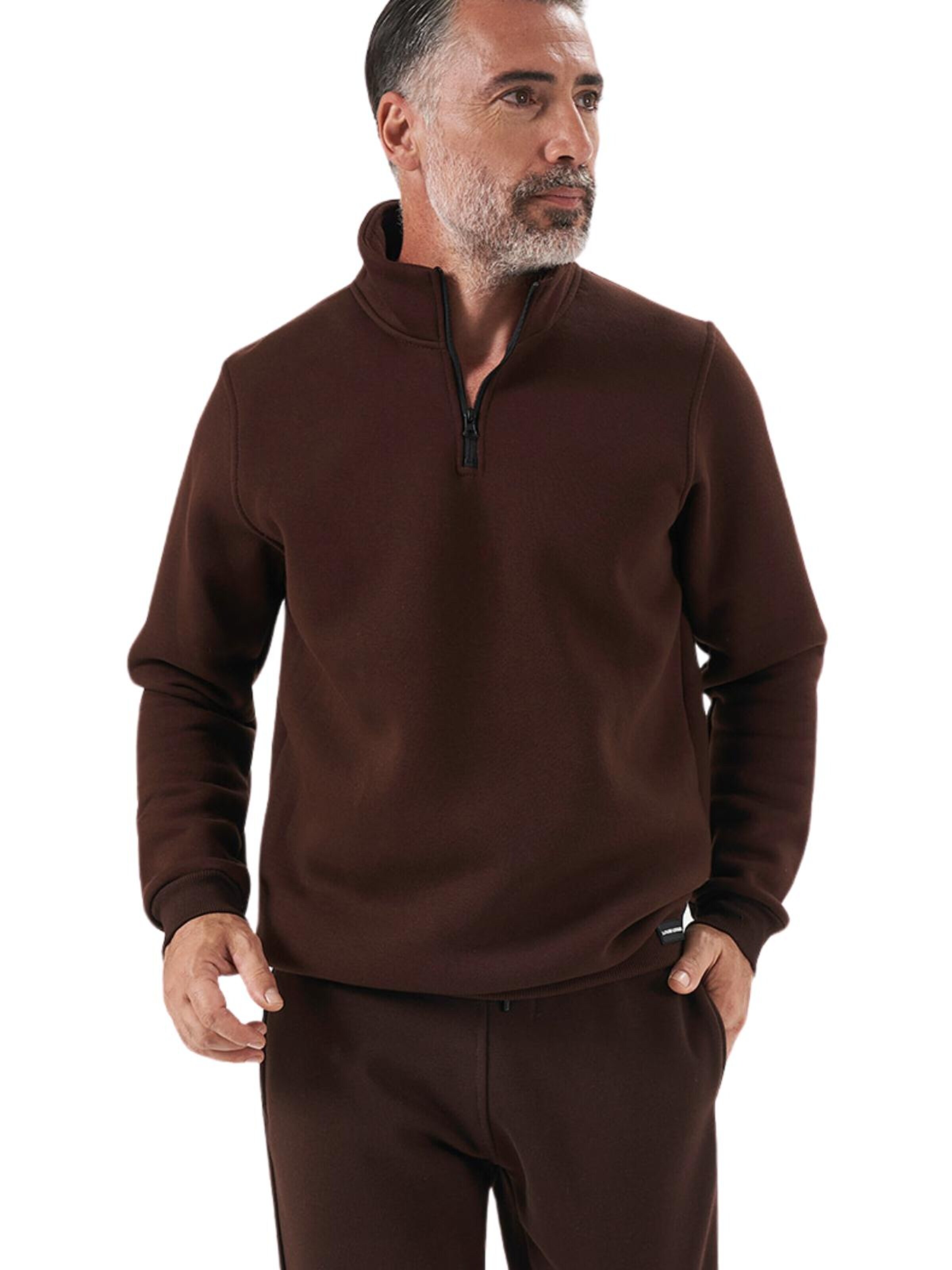 LOUIS LECLER Sweatshirt 'Remy' in Bruin