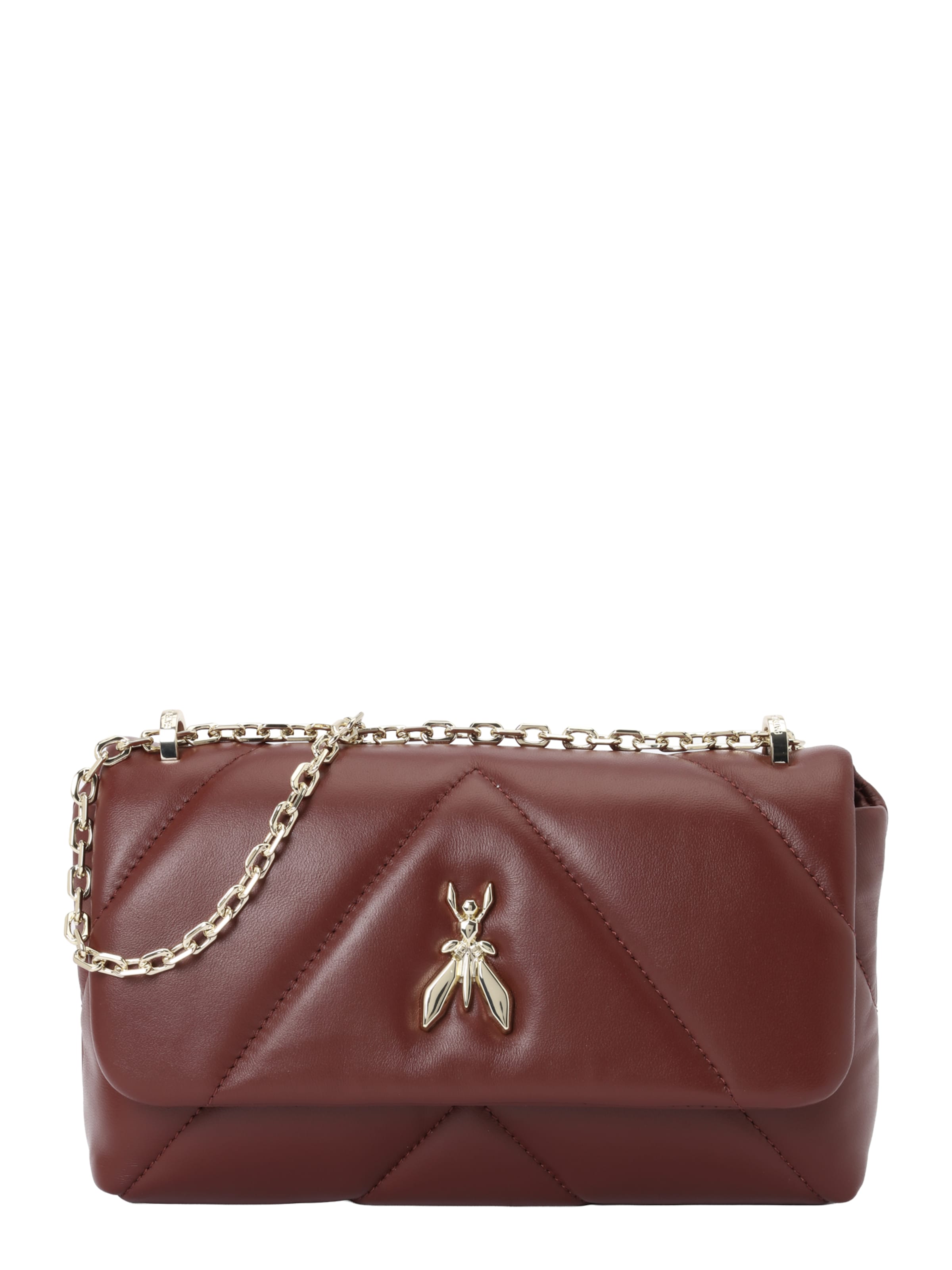 PATRIZIA PEPE Axelremsväska i brun: framsida