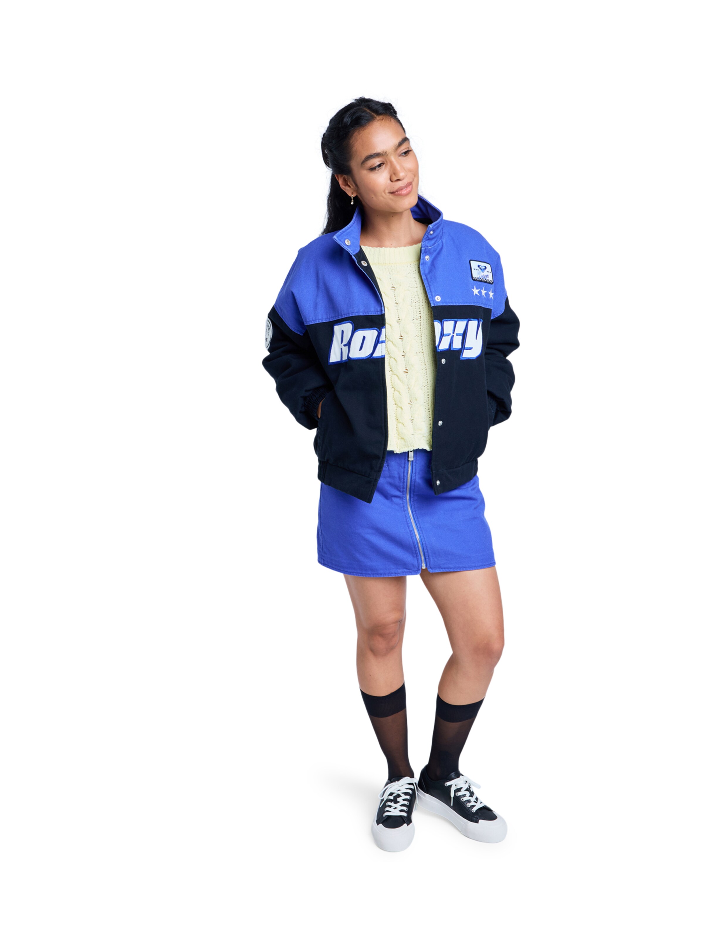 ROXY Jacke 'Moto' in Schwarz
