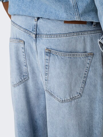Only & Sons - Pierna ancha Pantalón vaquero plisado 'ONSCARL' en azul