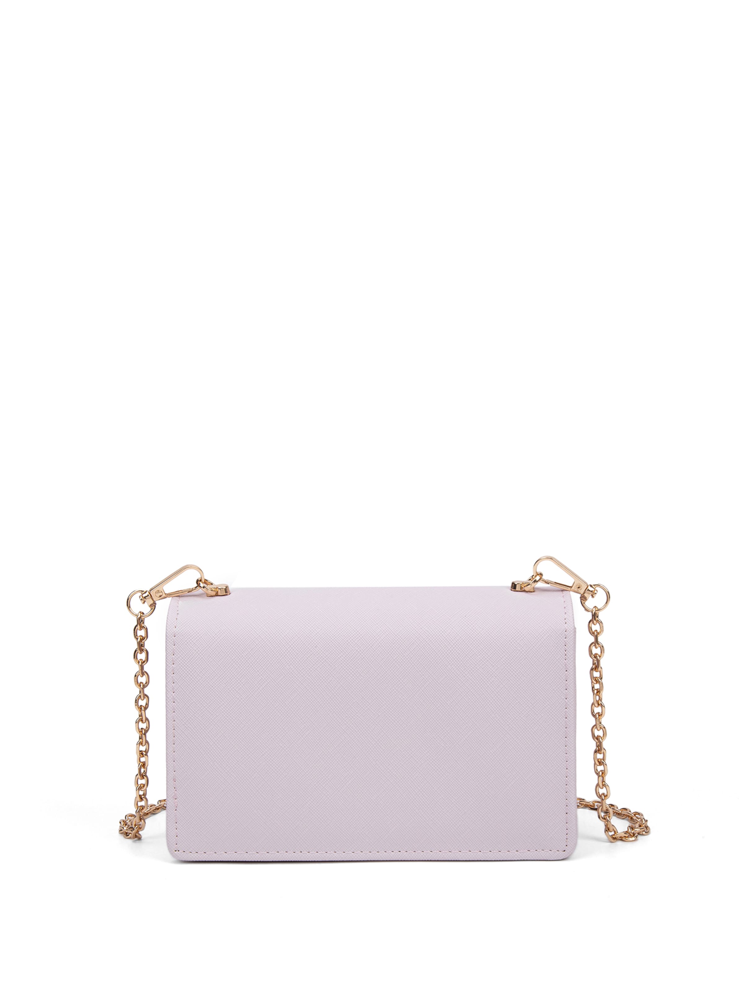 Borsa a tracolla 'Borsa a Tracolla Donna Diana&Co Poliestere Bottone Magnetico Tracolla Catena Rimovibile' di Diana&Co. in lilla