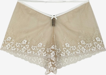 La Muel Lingerie Pyjamabroek 'bride carnelian french knickers' in Beige: voorkant