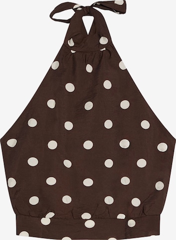 Top di Bershka in marrone: frontale
