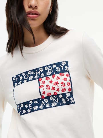 Sweat-shirt 'NOVELTY' Tommy Jeans en blanc