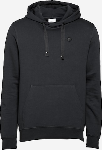 KnowledgeCotton Apparel Sweatshirt in Black: front