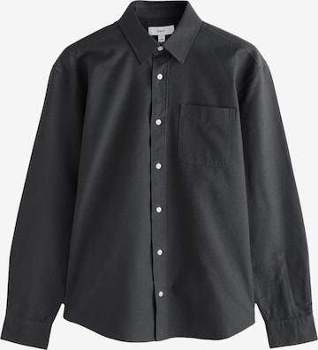 NextRegular Fit Košulja 'Oxford' - siva boja: prednji dio