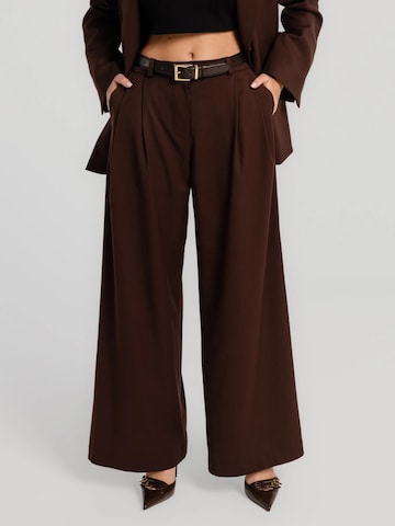 Regular Pantalon 'Estra' mandragora en marron