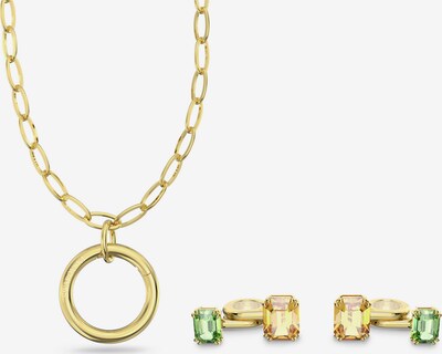 Set de bijuterii Swarovski pe auriu / verde / portocaliu, Vizualizare produs