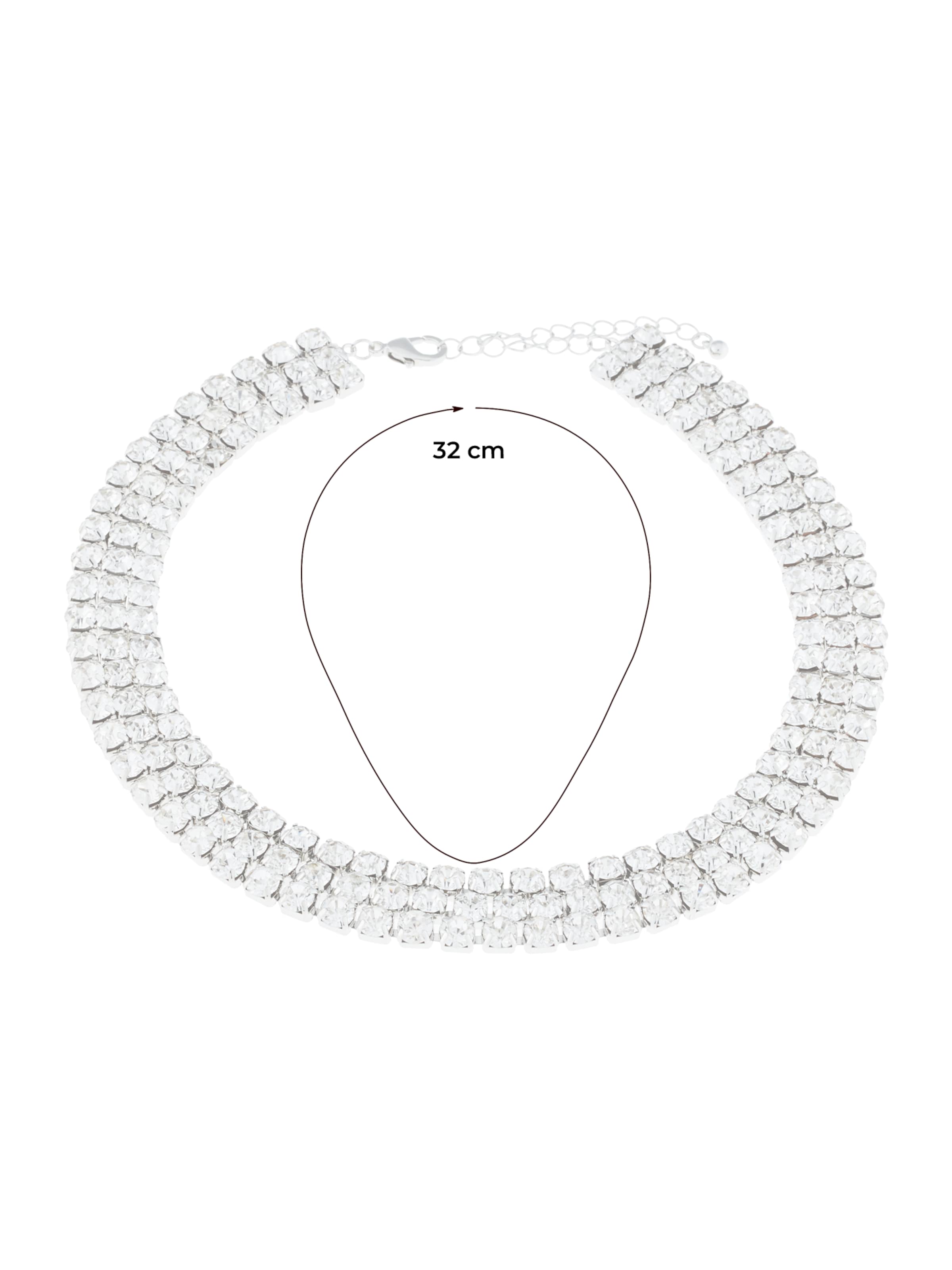 ABOUT YOU Αλυσίδα 'KCN-65409-2x' σε ασημί