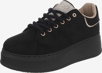 Ital-Design Sneaker in Schwarz: Vorderseite