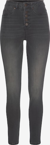LASCANA Skinny Jeans in Grey: front