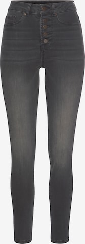 LASCANA Skinny Jeans in Grijs: voorkant