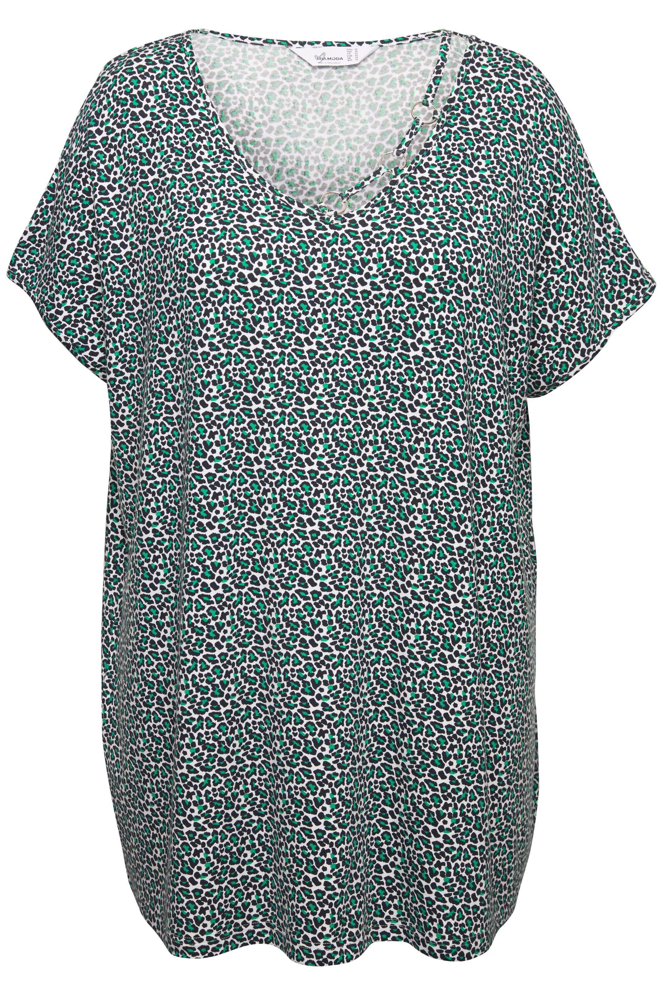 T-shirt MIAMODA en vert : devant