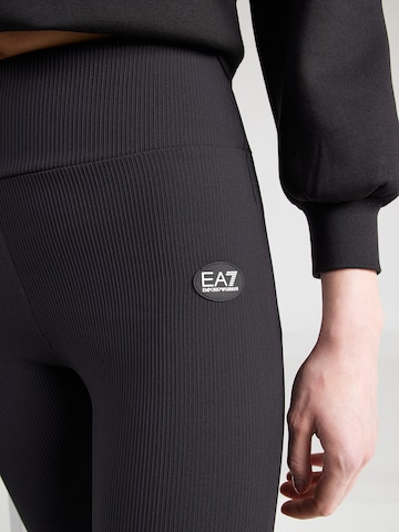 EA7 Emporio Armani Flared Leggings in Schwarz