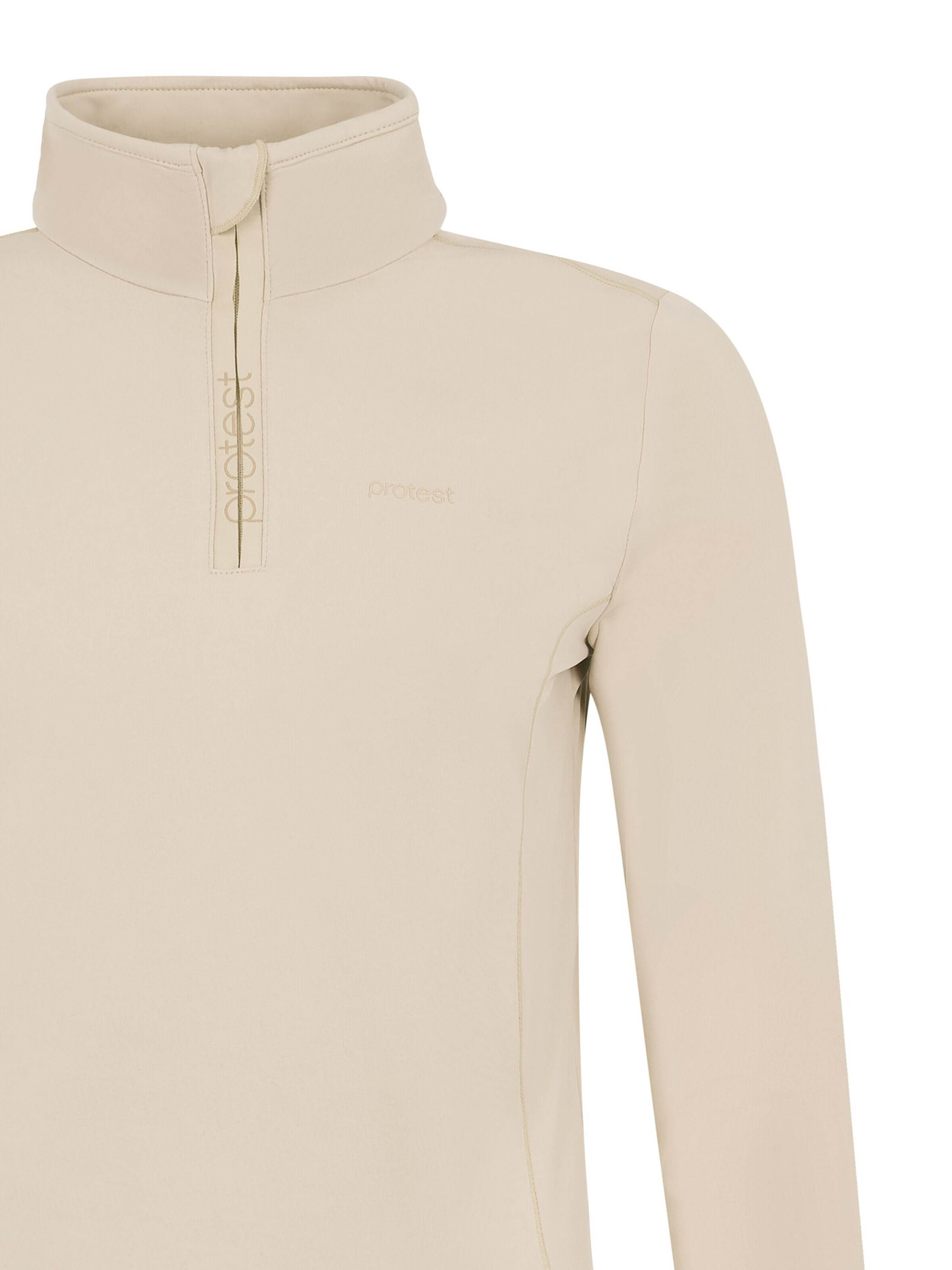 PROTEST Athletic Sweatshirt 'REFABRIZ' in Beige