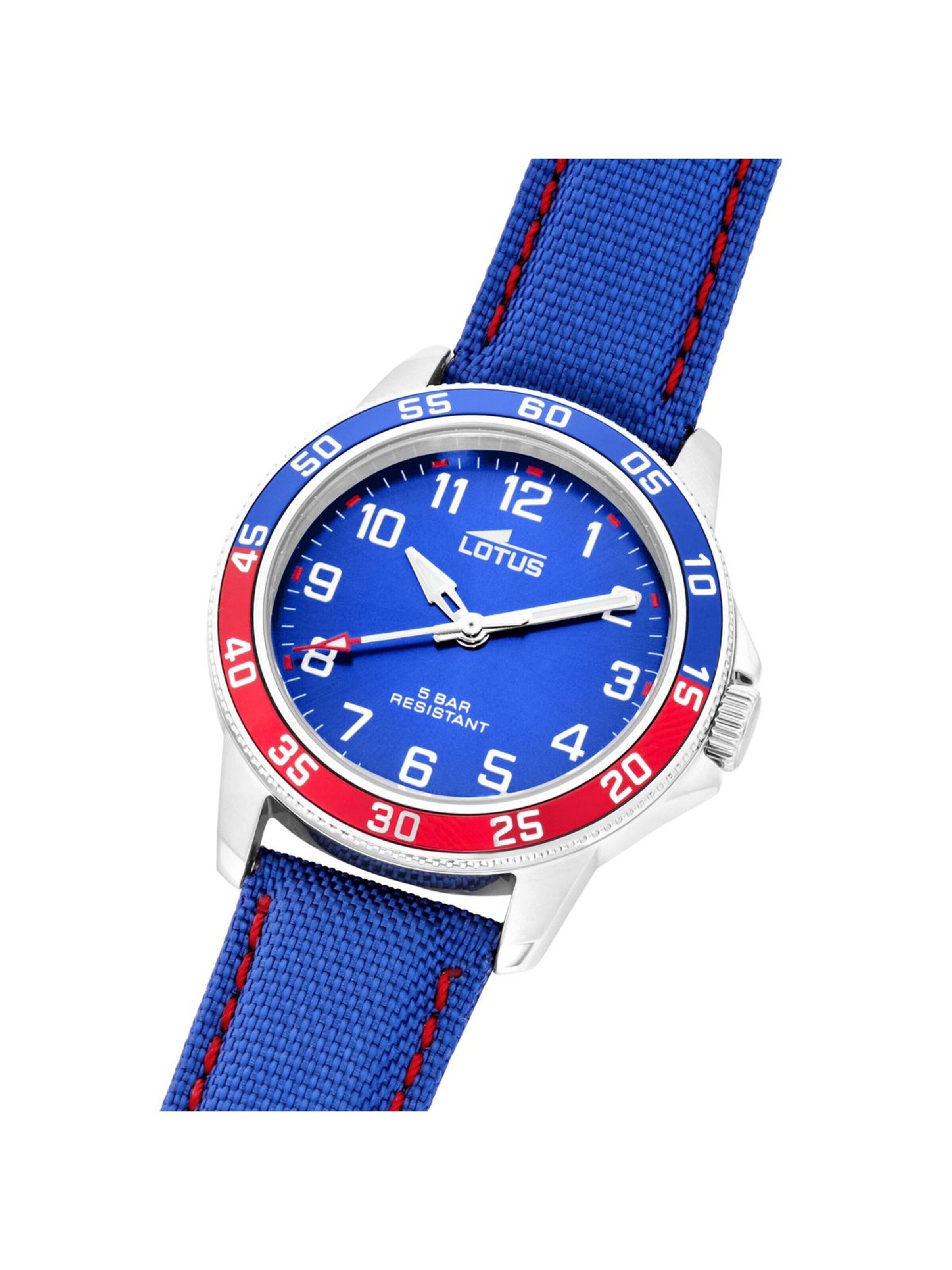Montre à affichage analogique 'Junior Collection' Lotus en bleu
