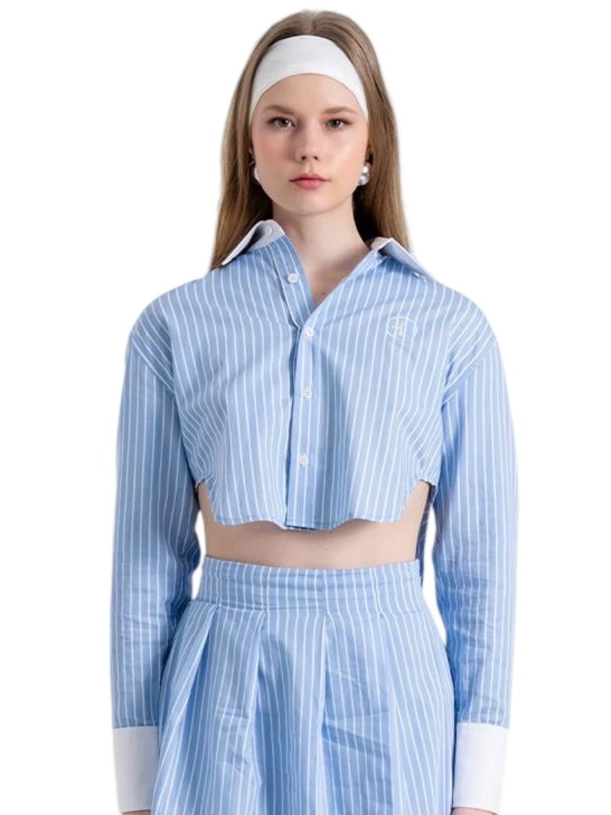 HOLLY LOLLY Bluse in Blau: Vorderseite