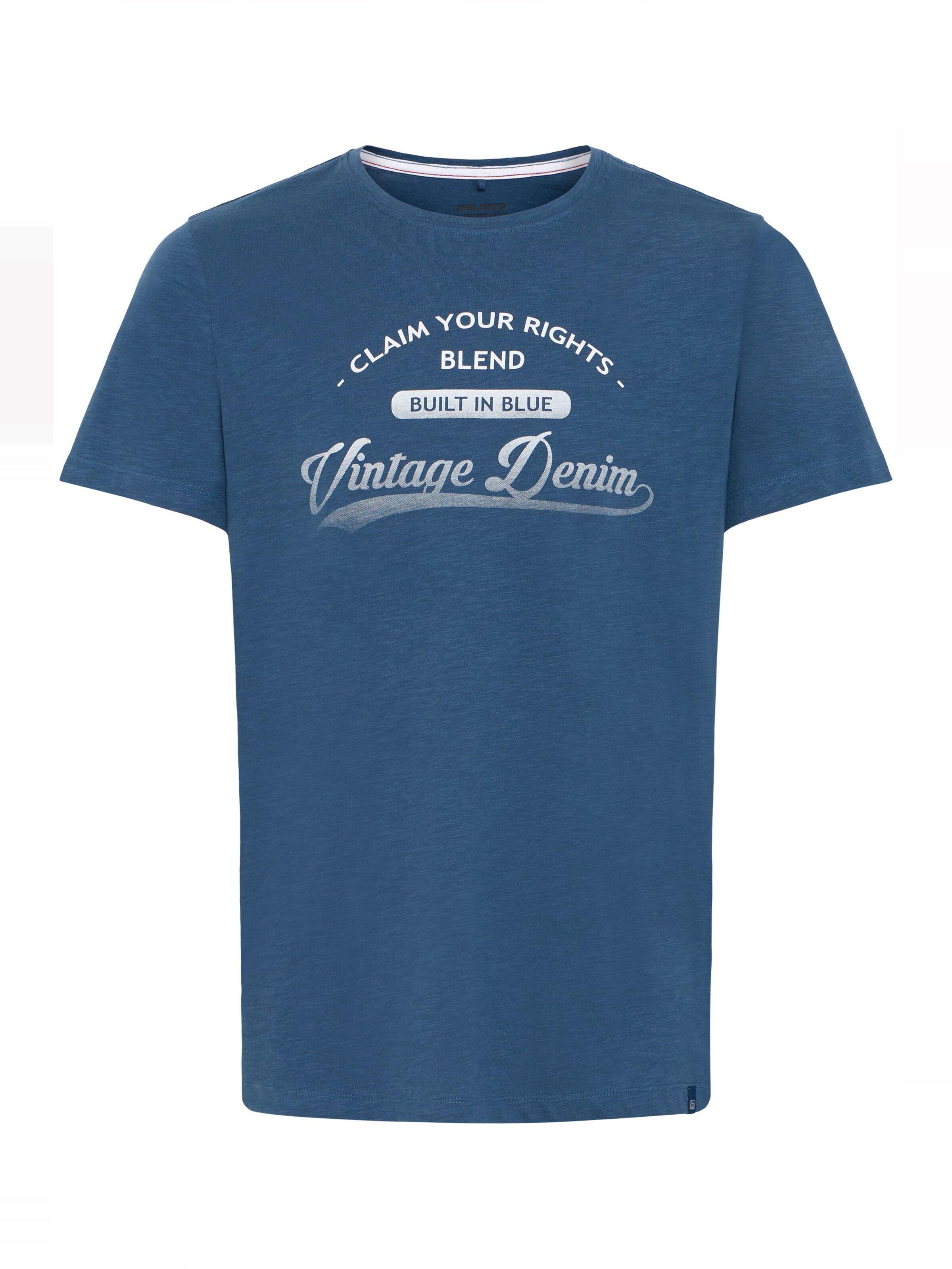 T-Shirt 'PILO' BLEND en bleu : devant