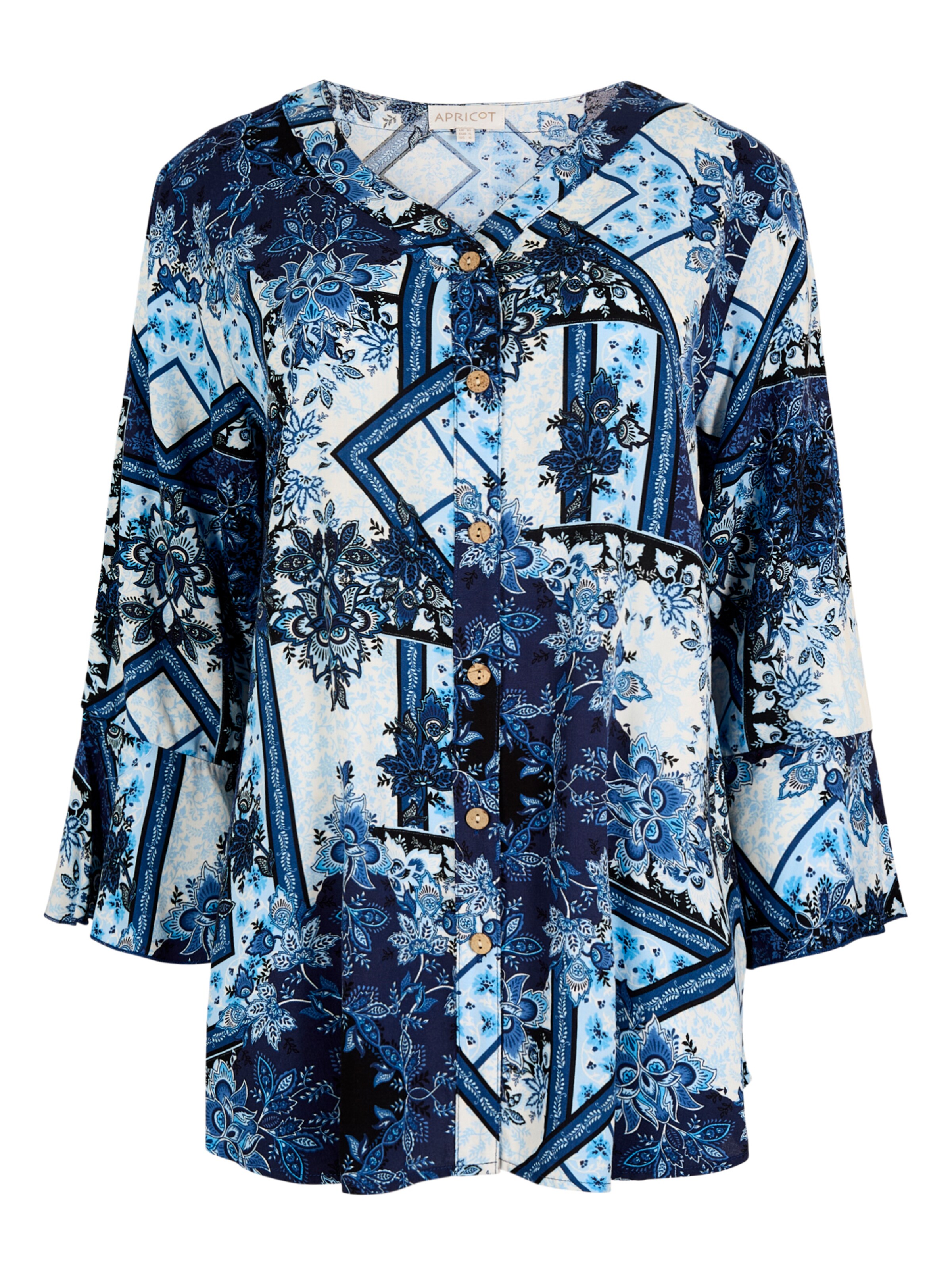 Chemisier ' ' Apricot en bleu : devant