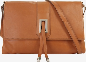 Cluty - Bolso de hombro en marrón: frente