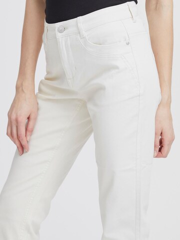 Fransa Slimfit Broek in Wit